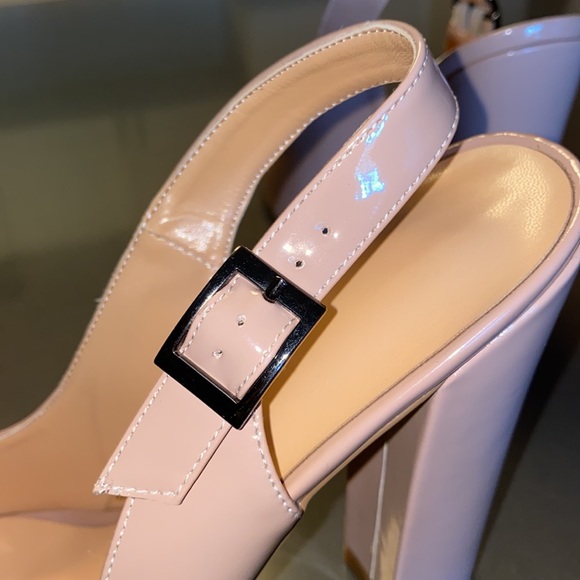 NWT Eldof Slingback Pointed Toe Pump in Beige - Picture 10 of 12